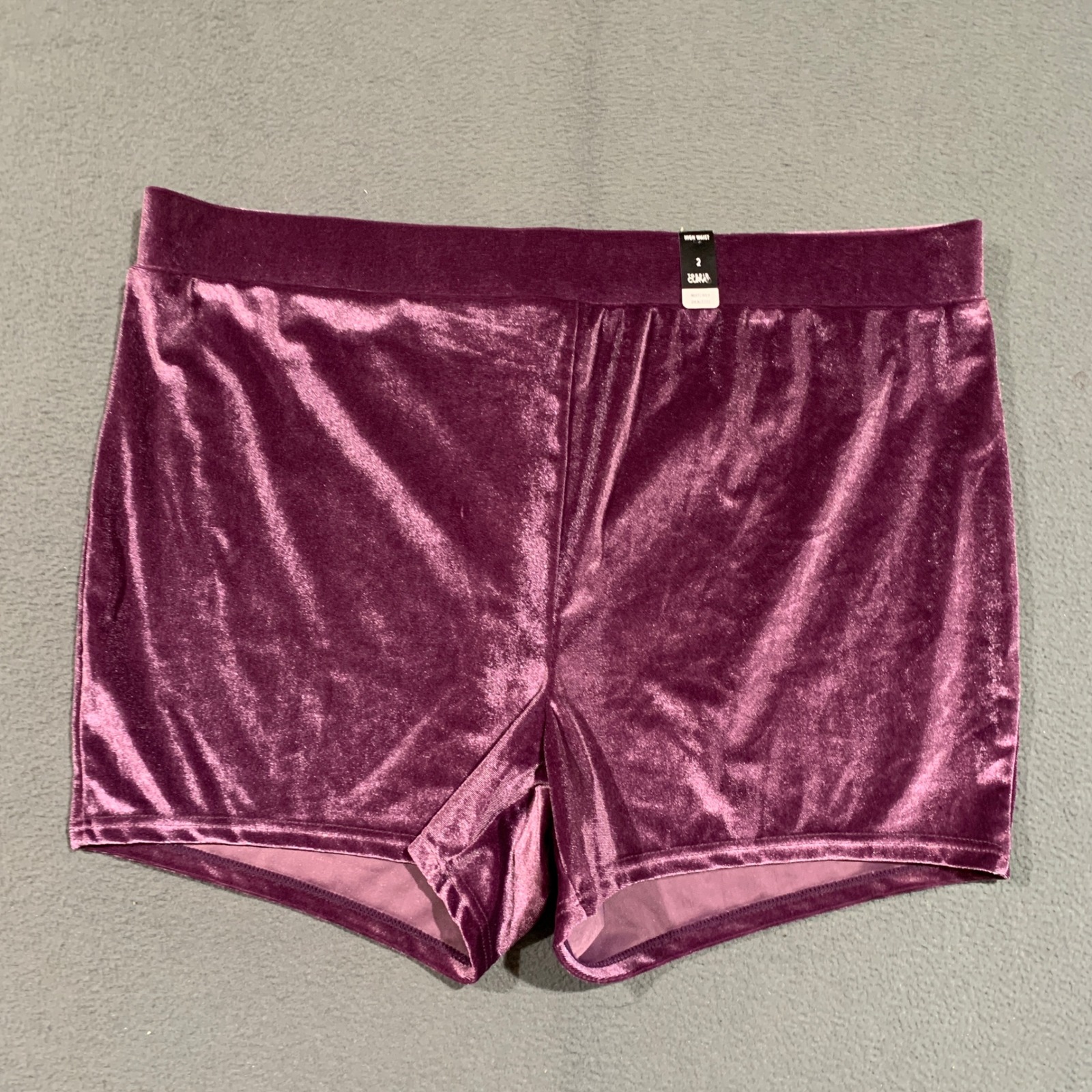 Torrid Curve Blackberry Purple Velvet High Waist Boy Short Panty Nwt Size 2 2x
